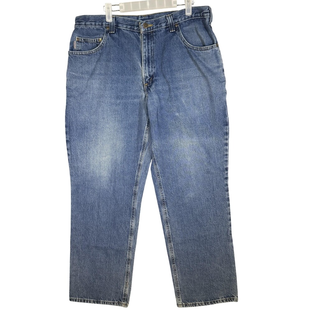 Vintage Carhartt Jeans Mens 36x32 Blue Denim Relaxed Fit Straight Leg 90s